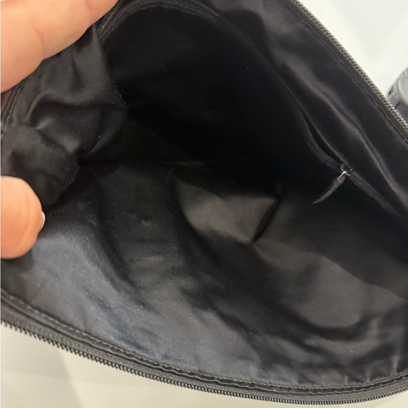 Yves Saint Laurent Dark Canvas Tote with Black Accents - Picture 3 of 4